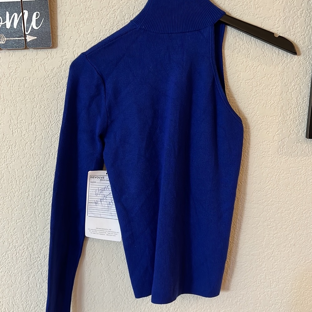 Nbd Hadley One Shoulder Sweater in blue - Picture 6 of 6